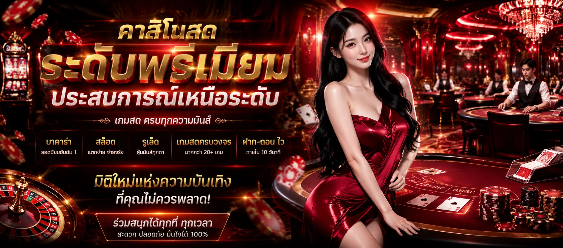 คาสิโนออนไลน์ CHOKDII บาคาร่าสดถ่ายทอดจากสตูดิโอ
